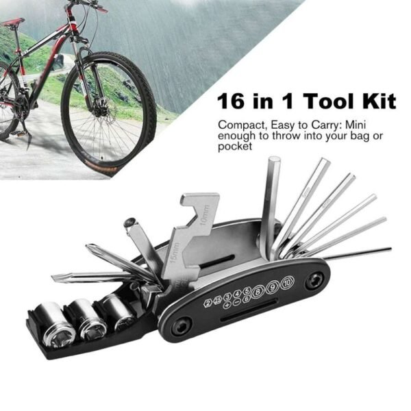 16 in 1 Tool Kit Bike Repair Set Bicycle Multifunctional - Image 2