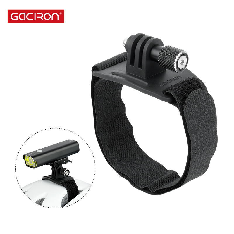 Gaciron Bicycle Headlight Helmet Quick Mount Fits Gopro Adaptor MTB Bicycle Front Light Mount for Garmin/Cateye/Enfitnix