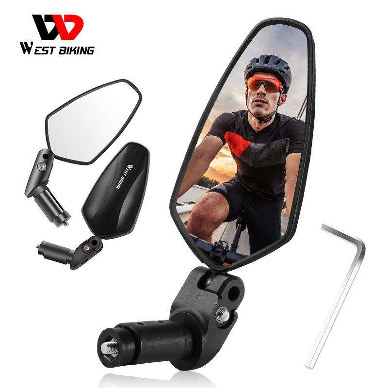 WEST BIKING Bicycle Side Rear Mirror 360 Degree