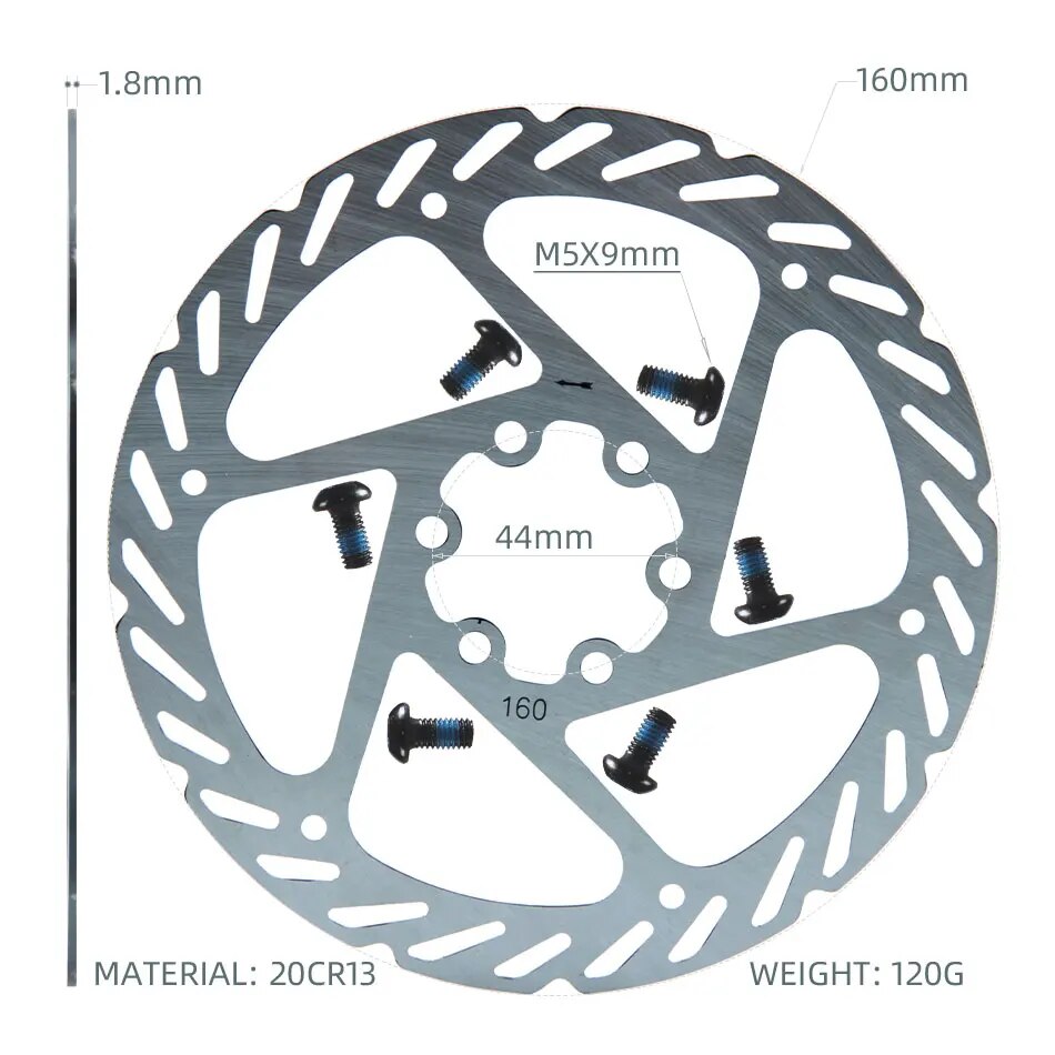 Hydraulic Brake Disc Steel Rotor 6inch 160