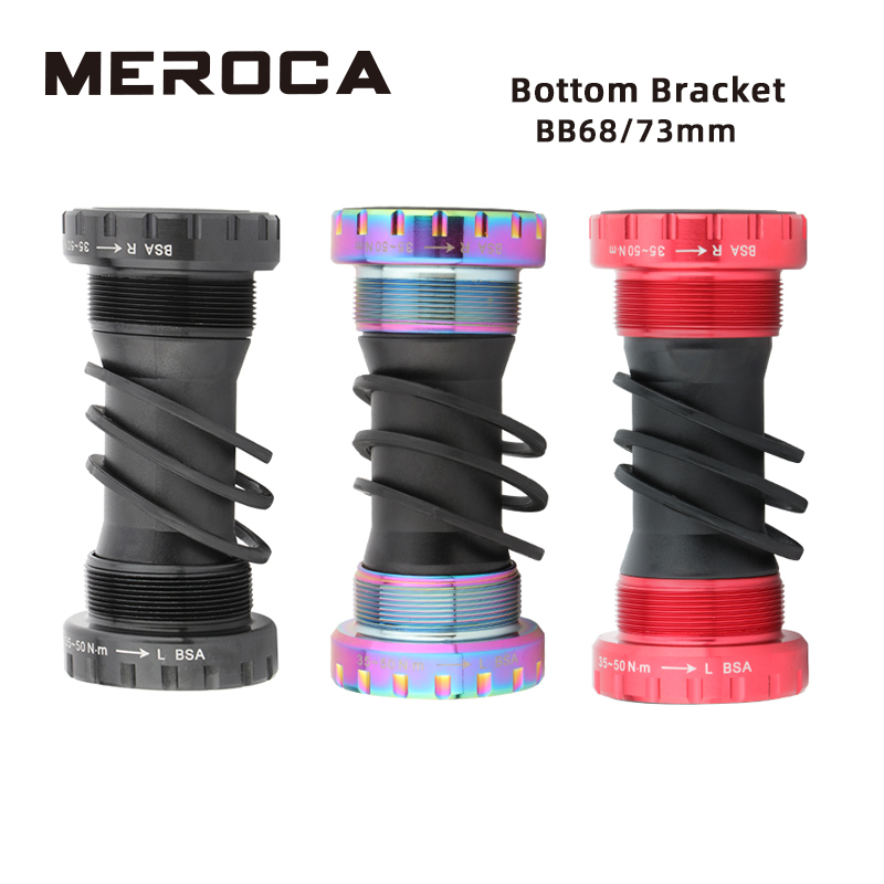 MEROCA Bicycle Bottom Bracket 68/73MM Threaded Bottom Bracket