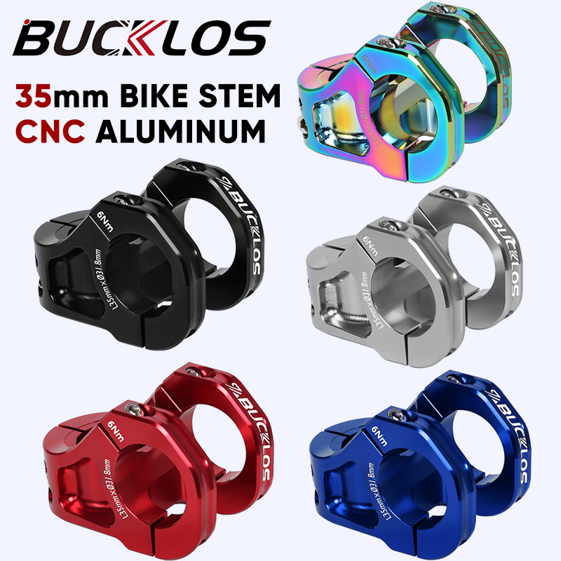 BUCKLOS 35mm Bicycle Handlebar Stem CNC Aluminum MTB Stem for 31.8mm