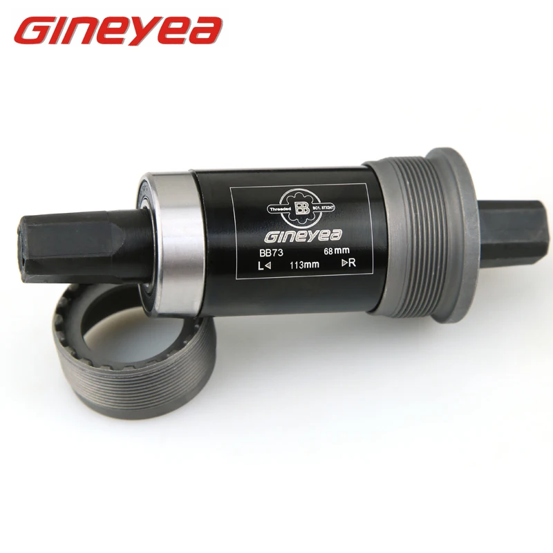 Gineyea BB73-68 113mm Mountain Bike Square Hole Integrated Sealed Bottom Bracket