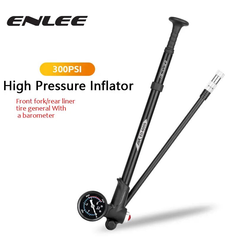 ENLEE Fork Pump with Gauge 300 Psi High Pressure Pump