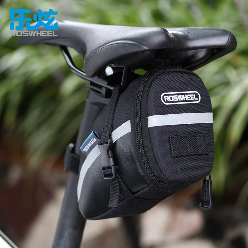 ROSWHEEL Bicycle Seat Pouch 13196 Bicycle Tail Rear Pannier Cycling Saddle Bag Tool